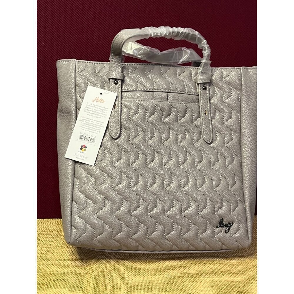 LUG Charter Classic VL Convertible Crossbody - NWT Pearl Gray